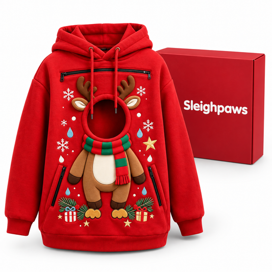 Dog Hoodie With Pet Pouch — Christmas Edition